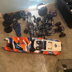 3 Rc Cars And A M41 Boat