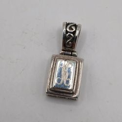 Vintage Sterling Pendant "K", 925