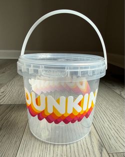 NEW-Dunkin’ Donuts Limited Edition 48 oz Iced Beverage Bucket