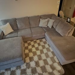 Sectional Couch with Ottoman