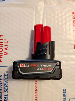 Milwaukee M12 XC 6.0 Battery  6ah