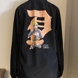 XC! Shonen Jump Naruto Shippuden Primitive Skateboarding Jacket Size Medium 
