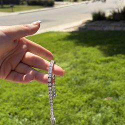 GLD Diamond Tennis Bracelet White Gold 5mm 7inches