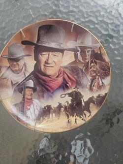 John Wayne collectable plate
