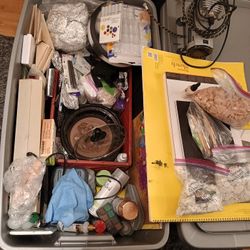 Huge box of Used but Good Art Supplies