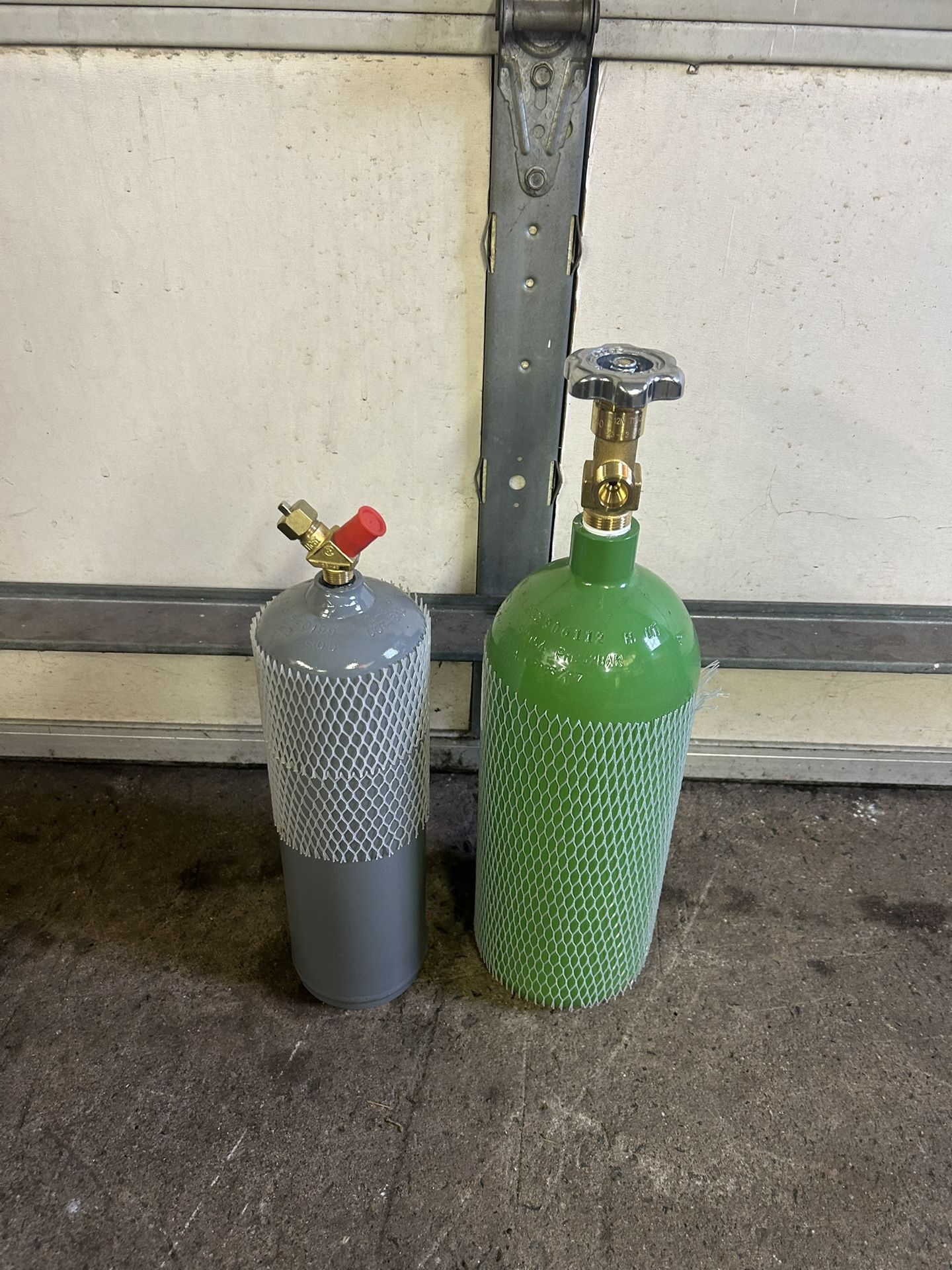 Oxygen And Acetylene Bottles.