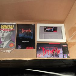 Bram Stoker’s Dracula Super Nintendo Complete Game W/ Box,pamphlets, And More! 