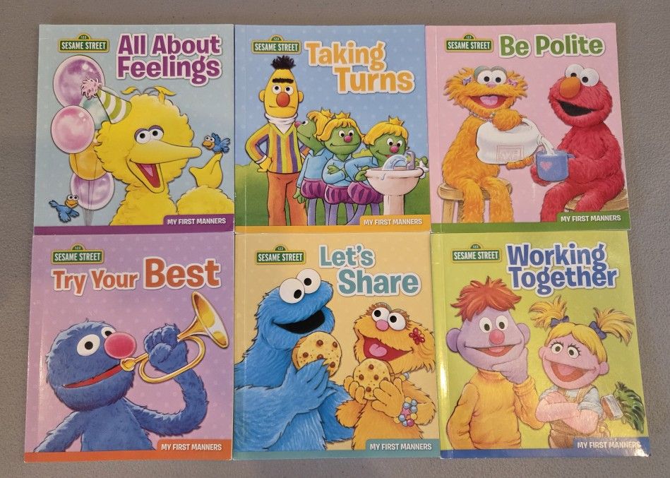6 My First Manners Books By Sesame Street