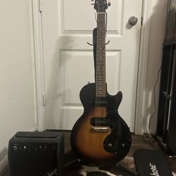 Epiphone Les Paul Guitar, Amp, And Bag