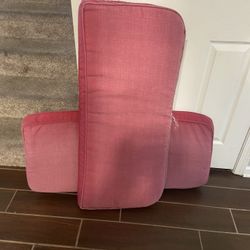 2 Red Cushions For Outdoor Furniture