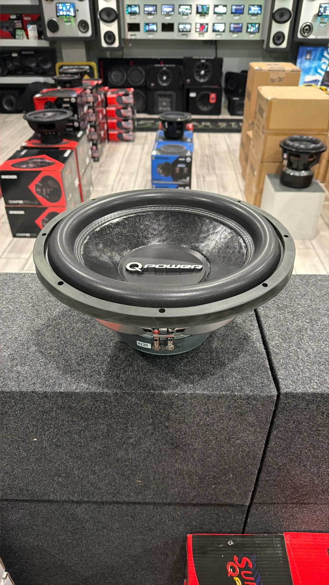 Q Power 15” sub-woofers Car Audio