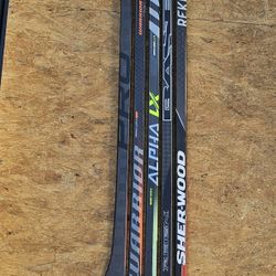 Warrior, Pro Stock, Base, Sherwood Hockey Sticks right handed 63"