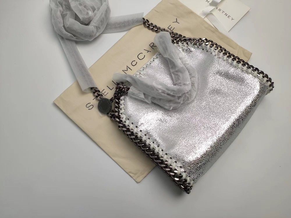 Stella McCartney Falabella Tiny Vegetarian Brushed-leather Shoulder Bag