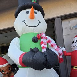 8 Ft Inflatable Snowman
