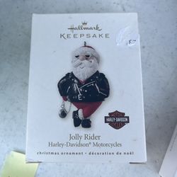 Harley Davidson Jolly Rider Christmas Ornament