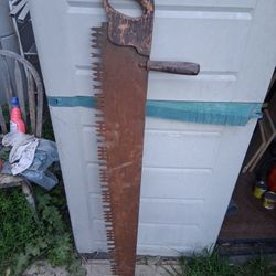 Vintage 2 man Crosscut Saw