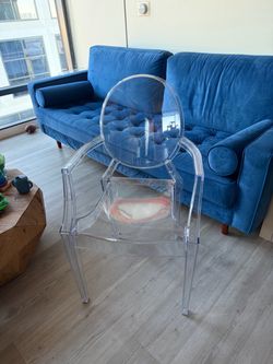 Clear Acrylic  Chair with Arms