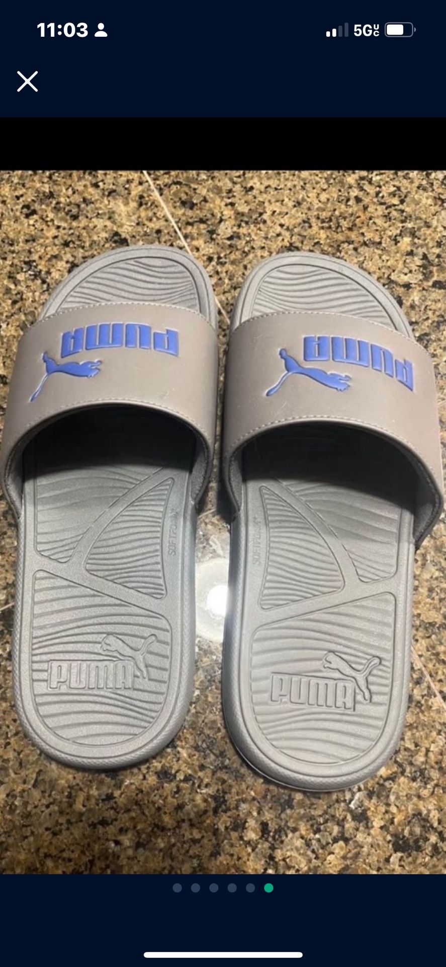 New Men’s Size 10 Puma Slides Great Half Price Deal