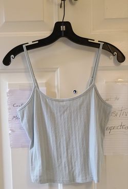 No Boundaries Ribbed Spaghetti Strap Crop Top