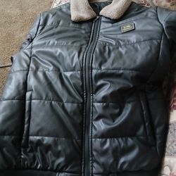 Faux Leather Bomber Jacket And One Condition Extra Large