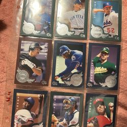 Wow! Lot Of 9  Baseball Cards From 1996 Fleer E-XL high End Quality Release 