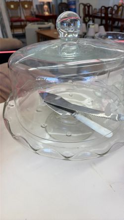 Floral Etched Cake Holder