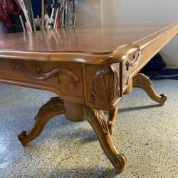 Tan Dining Room Table With 6 Chairs 