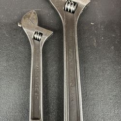 2 Pc Matco Adjustable Wrench Set