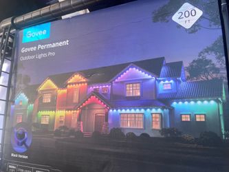 Govee Permanent Outdoor Lights Pro, 200ft with 120 RGBIC LED Lights for Daily and Accent Lighting, 75 Scene Modes for Patio Decor, IP67 Waterproof, Wo