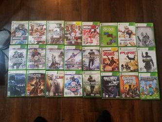 Xbox 360 with games