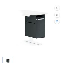 Allsteel ASZAUFH15N001 Radii Console Hinged Undermount Vertical File Cabinet, Gray