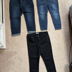 Womens Size 14 Petite Short Skinny Jeans