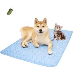 MICROCOSMOS Summer Cooling Mat & Sleeping Pad- Water Absorption Top, XL, Waterproof Bottom, Materials Safe, Easy Carry, EZ Clean.