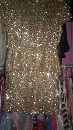 Gold dress