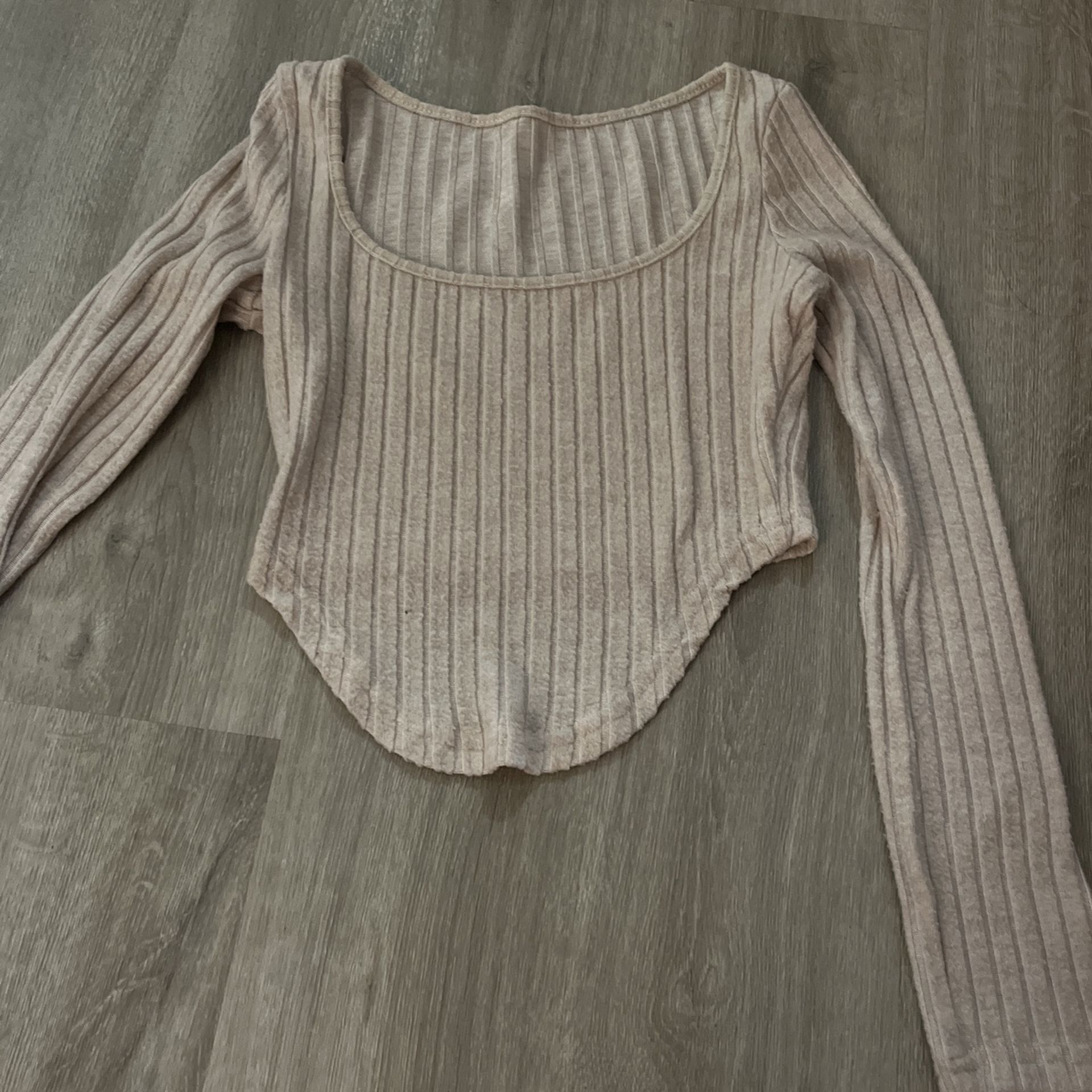 Shien long sleeve cropped shirt 