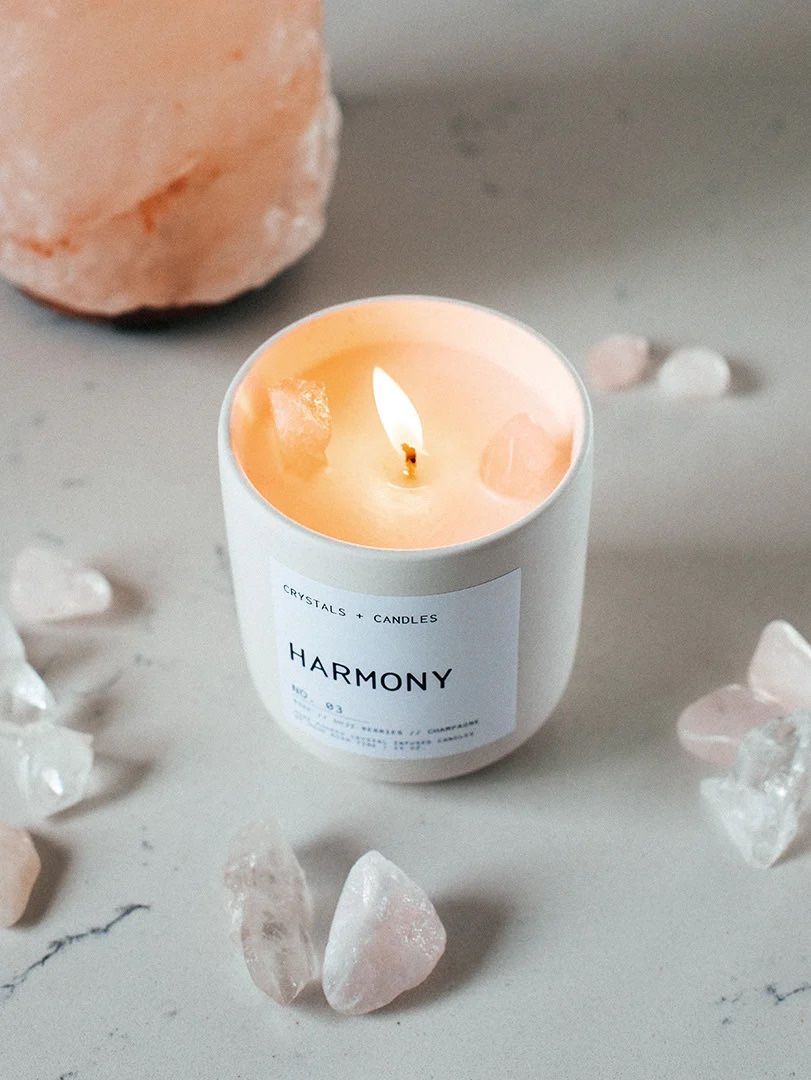 Hand Poured Crystal Infused Candles
