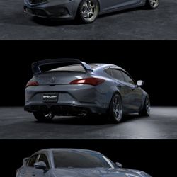 23-25 Acura Integra A/spec/base fender flare wide body kit + ITR style wing