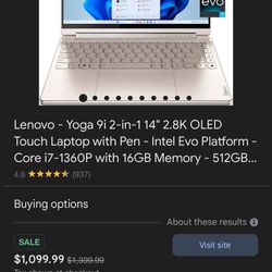 Lenovo Laptop Yoga 9i