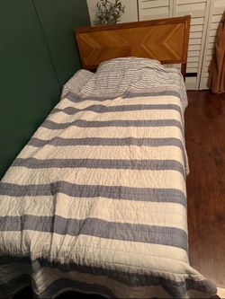 Mid century modern twin bed