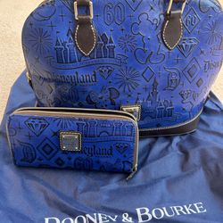 Dooney & Bourke Disneyland 60th Anniversary Hand Bag + Wallet