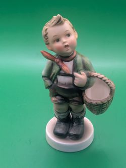 Vintage HUMMEL West Germany Mark TMK-3 F VILLAGE BOY 7”h Figurine #51/0