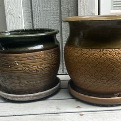 Beautiful Green Pots