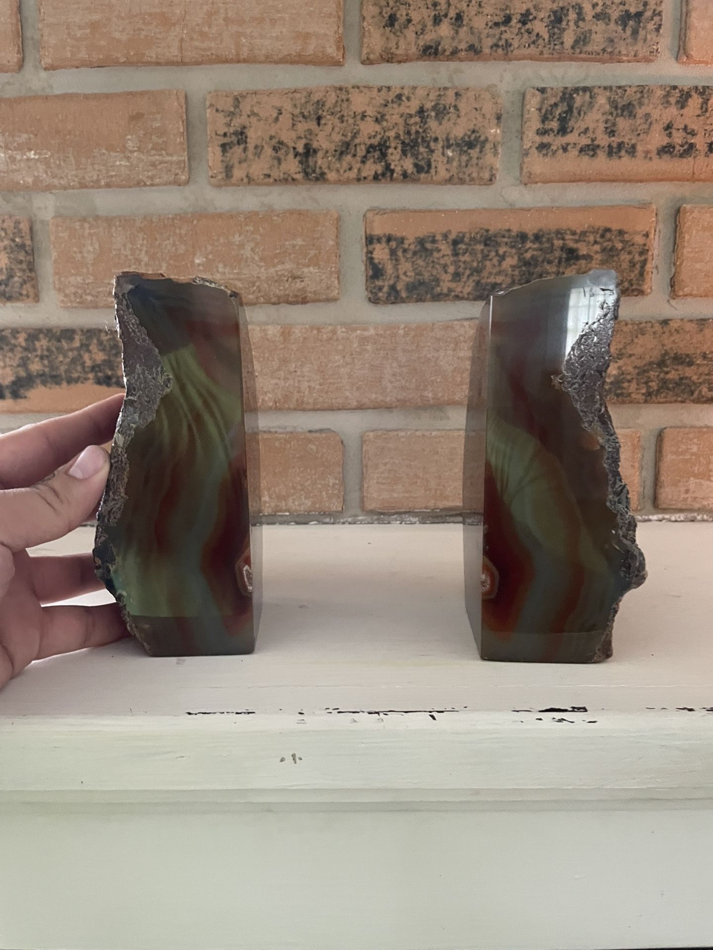 Stone Bookends Or Office Weights