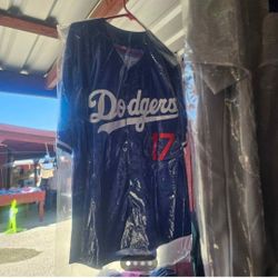 Dodgers Ohtani XL Blue Jersey On Sale