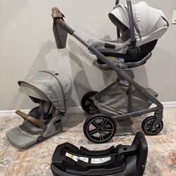 Nuna Mixx Next Stroller + Pipa Aire RX Car Seatl (retails $1,930)