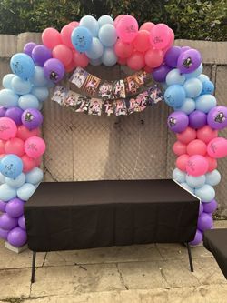 Happy Birthday Balloon Arch 