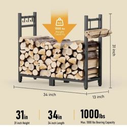 Firewood Rack Indoor with Log Carrier X(110)