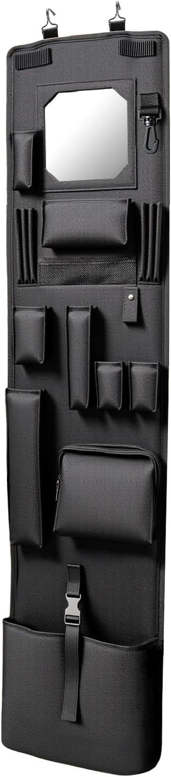 Hanging Locker Organizer 52.7 x 11.8 inch with Mirror