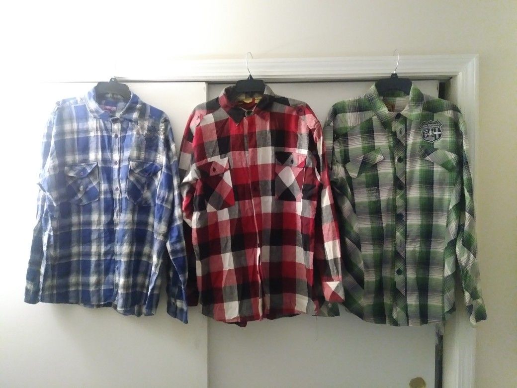 Plaid, Flannel & Dress Shirts for Men