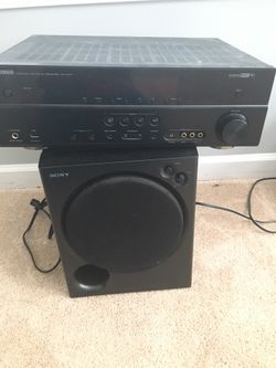 Yamaha Receiver and woofer
